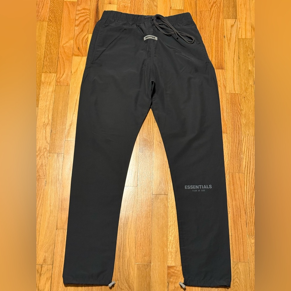 Fear of God Essentials Black Track Pants for Men [USED]